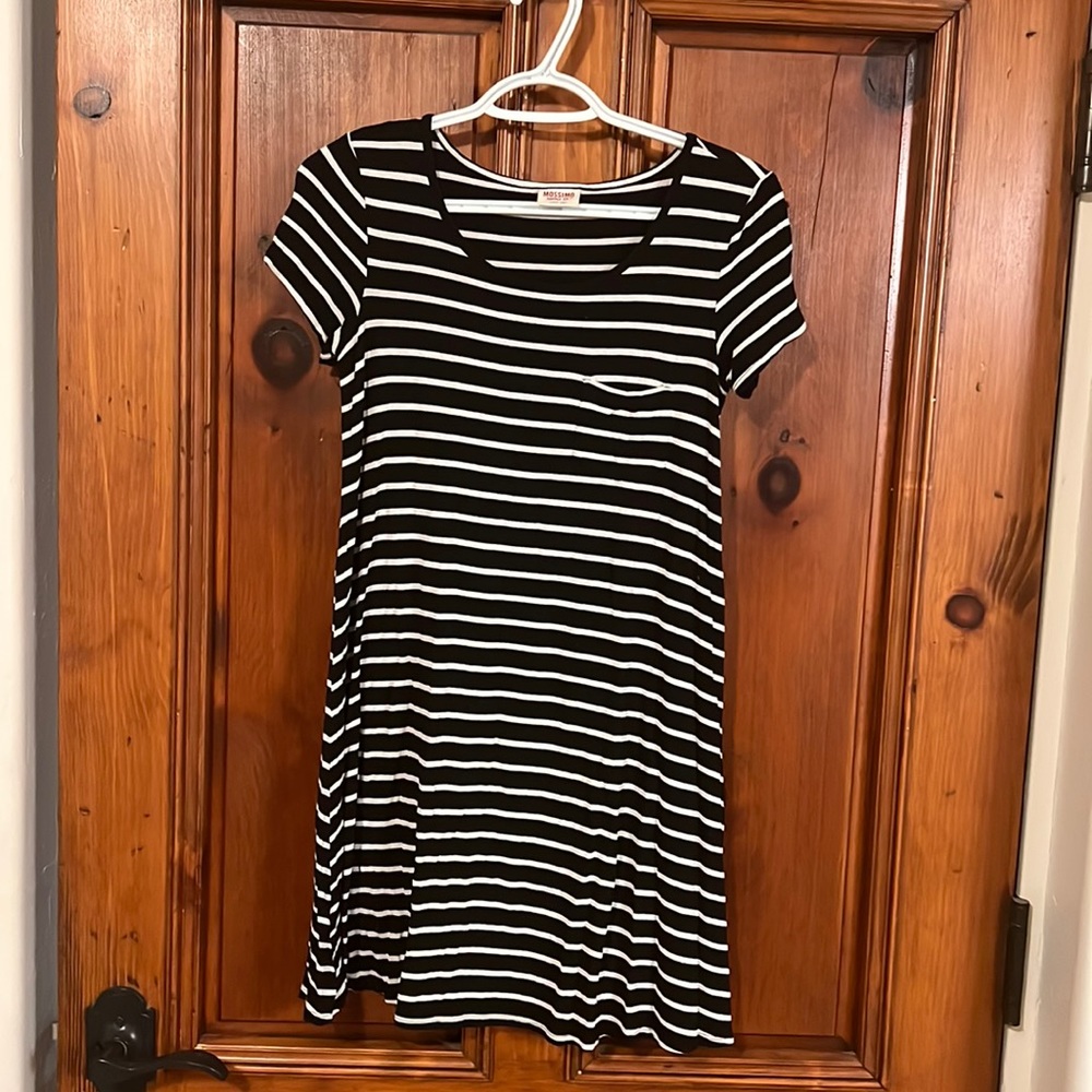 Gently used, striped, midi dress
